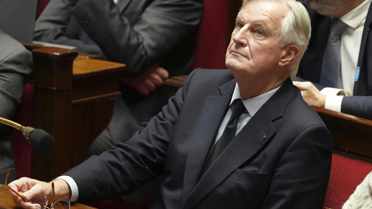 French Prime Minister Michel Barnier attends a debate at the National Assembly.