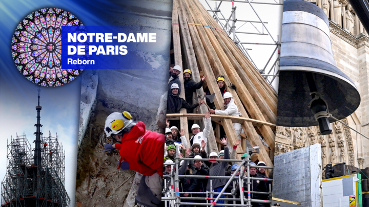 The five-year reconstruction process of the Notre-Dame de Paris cathedral in photos.